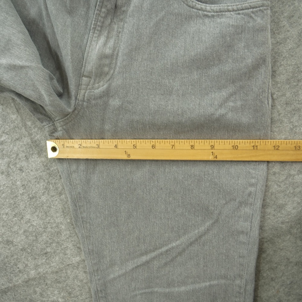 R13 Jeans Womens 27 Gray Lemmy Slim Straight High Rise Zip Fly Cotton Linen - Picture 9 of 11